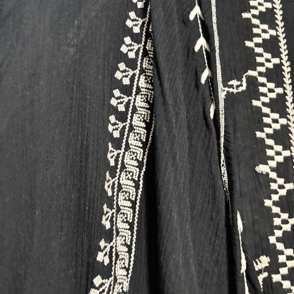 The Pyramid Collection Cardigan Kimono Jacket 1x Embroidered Pockets Bohemian - Picture 11 of 13